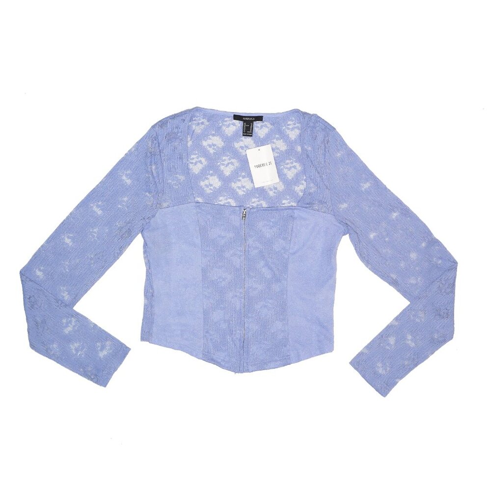 Forever 21 Blue Lace Blouse